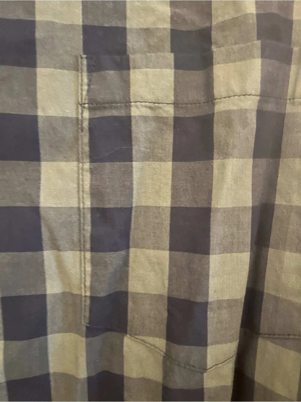 J. Crew Men's Green and Navy Plaid Button-Down Shirt